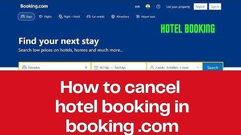 How to cancel hotel booking in booking.com ll hotel booking kaise cancel kare