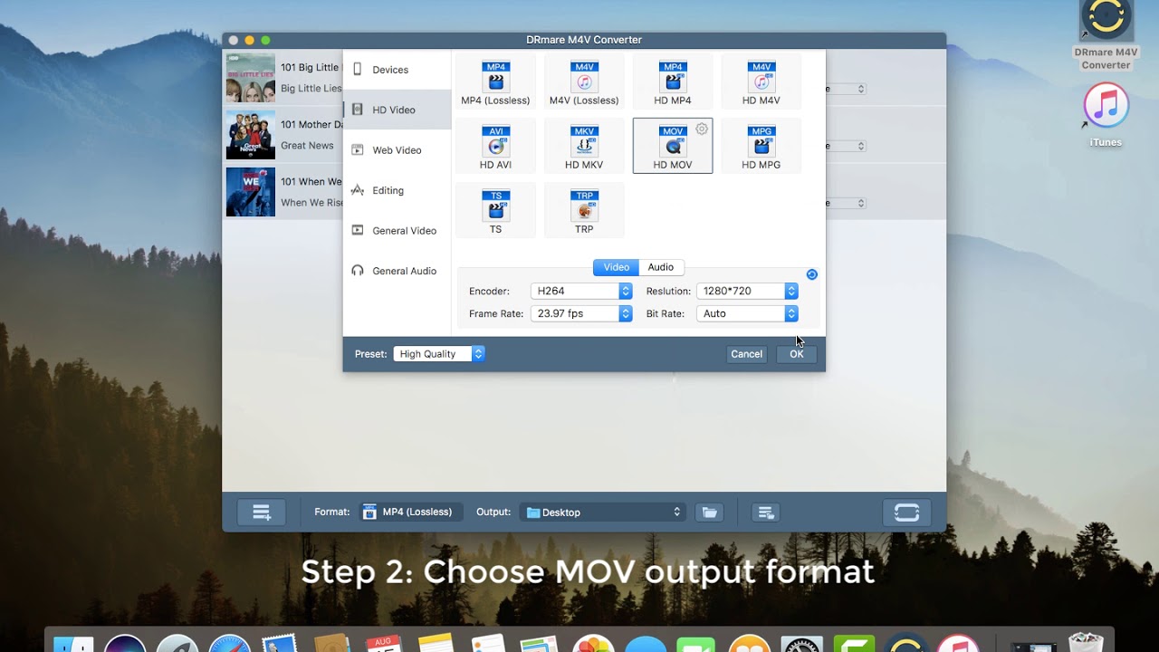 how to convert itunes drm m4v to mov on mac youtube what is mv4 format