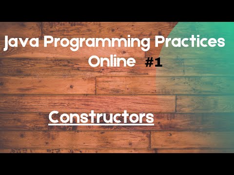 Java Programming Practices (Constructors) in Tamil through online compiler -  #constructorExample