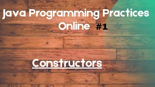 Java Programming Practices (Constructors) in Tamil through online compiler -  #constructorExample