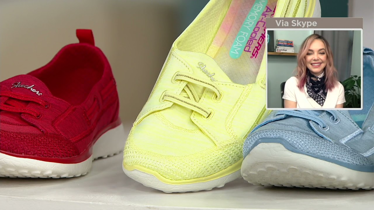 Skechers Microburst Washable Bungee Slip-On Shoes - Topnotch on QVC ...