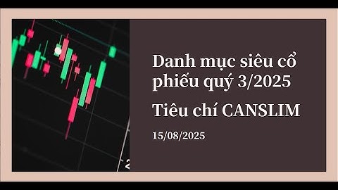 Danh Mục Siêu Cổ Phiếu Quý 3/2025🚀 Bộ Lọc CANSLIM Livestream 15.08.2025