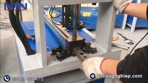 Đột lỗ trên hộp, cắt ngàm ống dễ dàng với máy đột dập thuỷ lực ERMAK Y100 #Transfer