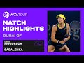 Garbine Muguruza vs. Aryna Sabalenka | 2021 Dubai Quarterfinals | WTA Match Highlights