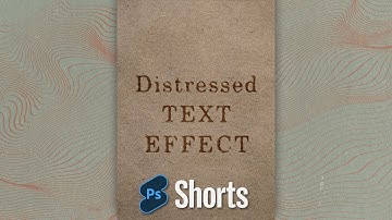 Distressed Text Effect in Photoshop (for Beginners) #shorts #photoshopshorts