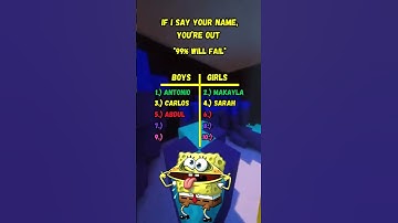 If I guess your name, you