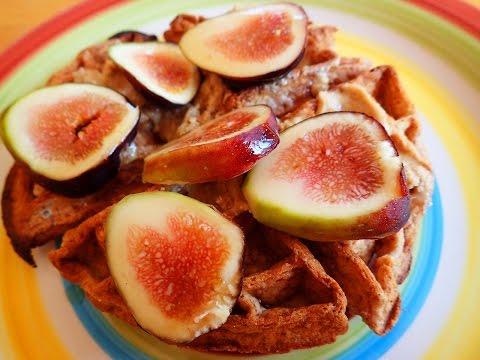 Fresh Fig & Cake Battered Paleo Waffles Recipe