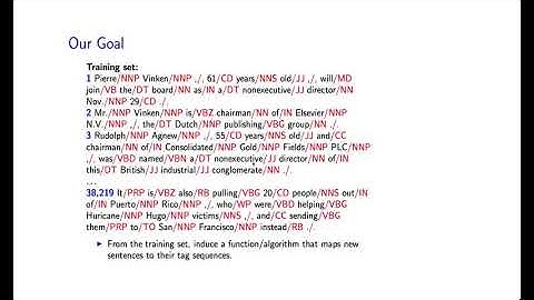 Natural Language Processing by Michael Collins, Columbia University P82  02 Rec
