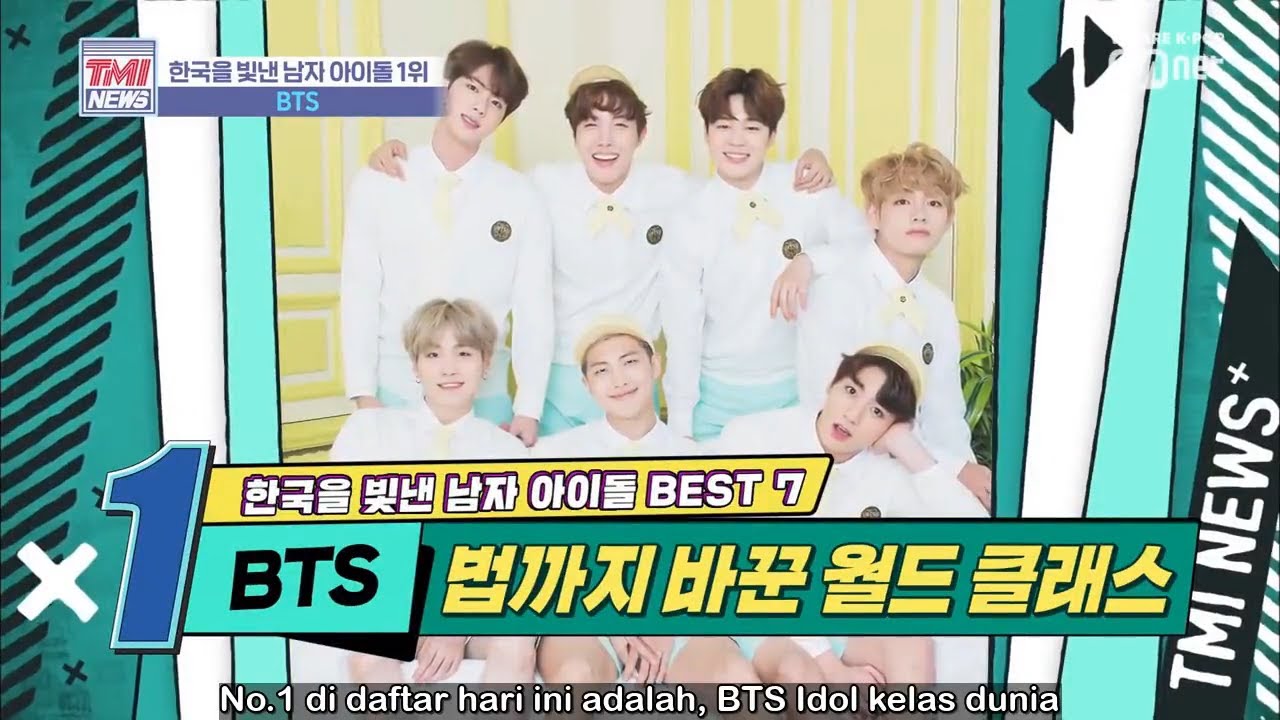 ⁣[Indo Sub] Mnet TMI NEWS BTS 191106 EP.21 Male Idol groups that make Korea proud by DiAme Sub