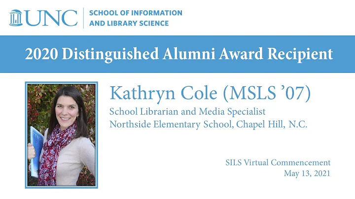 Kathryn Cole (MSLS 07) Virtual Commencement Remarks