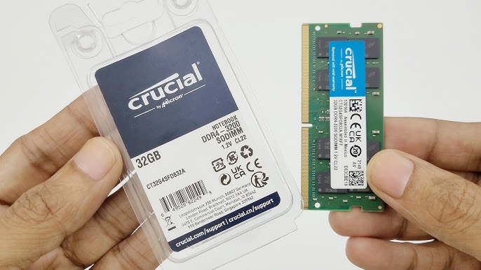 Crucial 32GB (2x16GB) 👍 DDR4-3200 SODIMM 💥 CT16G4SFRA32A ✓ Dual Rank 2Rx8  