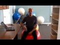How to Use an Exercise Ball Chair...Plus Standing Desk Tips