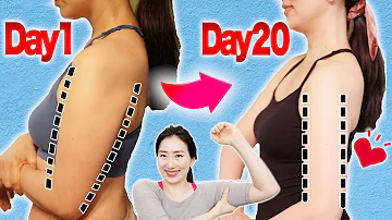 💪Slim Flabby Arm in 20 Days: Magic Shiatsu Massage & Beginner Standing Workout, No Equipment