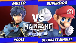 MainGame Fest Mini - MkLeo (Marth) Vs. SuperDog (Mario) Smash Ultimate - SSBU