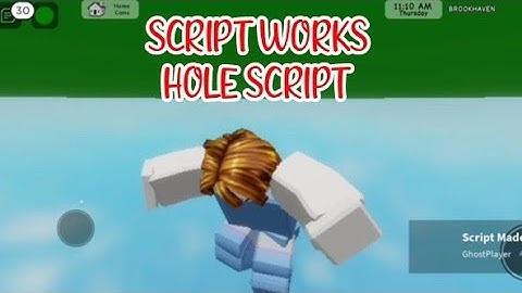 ROBLOX HOLE SCRIPT using FLUXUS EXECUTOR played at Brookhaven - script link on comments