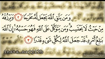 و من يتق الله يجعل له مخرجا...// سورة الطلاق، ماهر المعيقلي