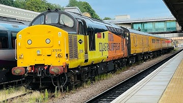 Colas Rail 37219+37057 At Sheffield From Derby R.T.C.(Network Rail) To Doncaster CHS Via Cleethorpes