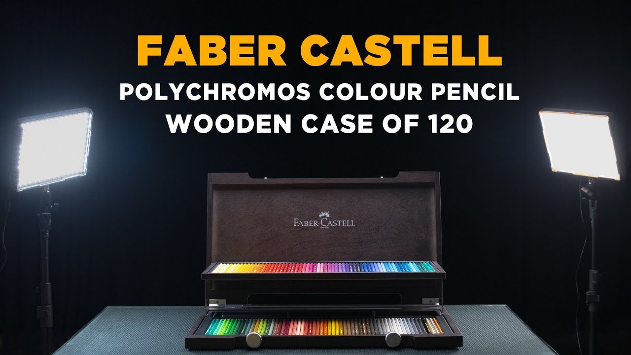 Faber Castell Polychromos Artists Color Pencils - Wood Case of 120