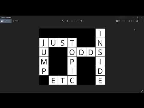 CS50 AI 2020 - CROSSWORD
