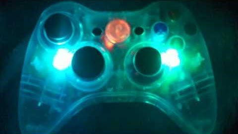 Rainbow color changing led Xbox 360 Controller Mod