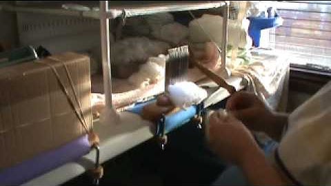 Combing Cormo Wool pt1