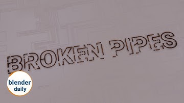 Broken pipes: converting splines to mesh | blender geonodes fields daily, tip 24