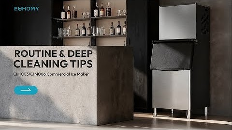 EUHOMY CIM006 |Commercial ice maker routine&deep cleaning tips #euhomy #icemaker