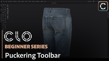 CLO3D for Beginners: Puckering Toolbar | 3D Vastra #clo3dtutorial #3dfashion #fashion #youtube