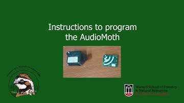 Instructions to program the AudioMoth