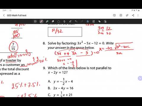 ติว GED Math Full Test Explained by ครูคณิตศาสตร์