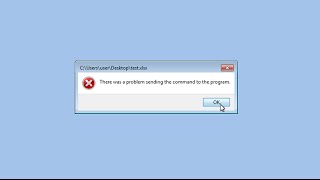 [SOLVED] There was a problem sending the command to the program | Excel Error | DDE