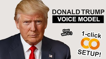 Donald Trump AI Voice Model - RVC 1-CLICK Google Colab Setup