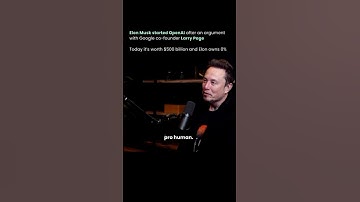 When Elon Musk Started Open AI😱 #elonmusk #larrypage #openai #billionaire #success #yt #shorts