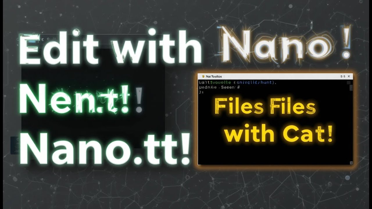 Edit & View Files in Termux | Nano and Cat Commands Explained - YouTube