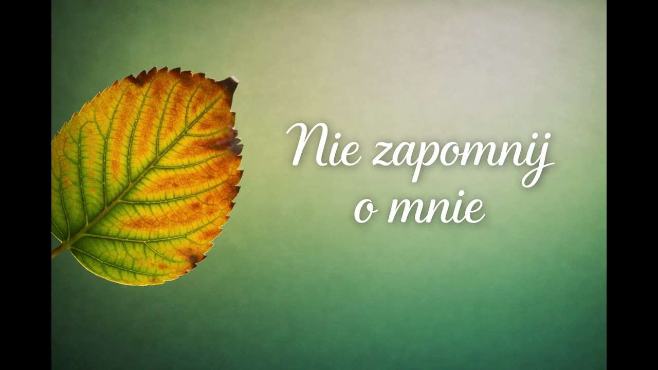 Nie zapomnij o mnie