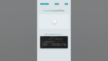 ⬇️ Download Button with Progress Animation – Pure CSS #webdevelopment #coding #animation #shorts