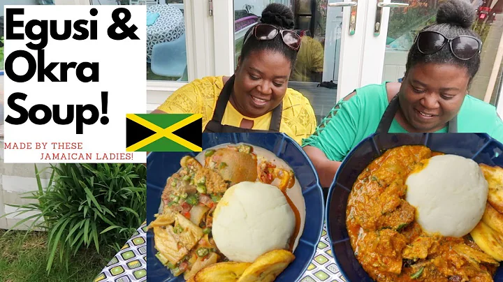 EGUSI & OKRA SOUP. Made by these Jamaican Ladies
