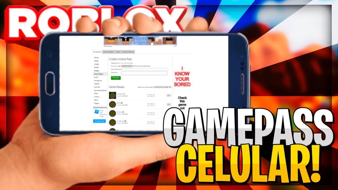 COMO CRIAR GAMEPASS NO ROBLOX 