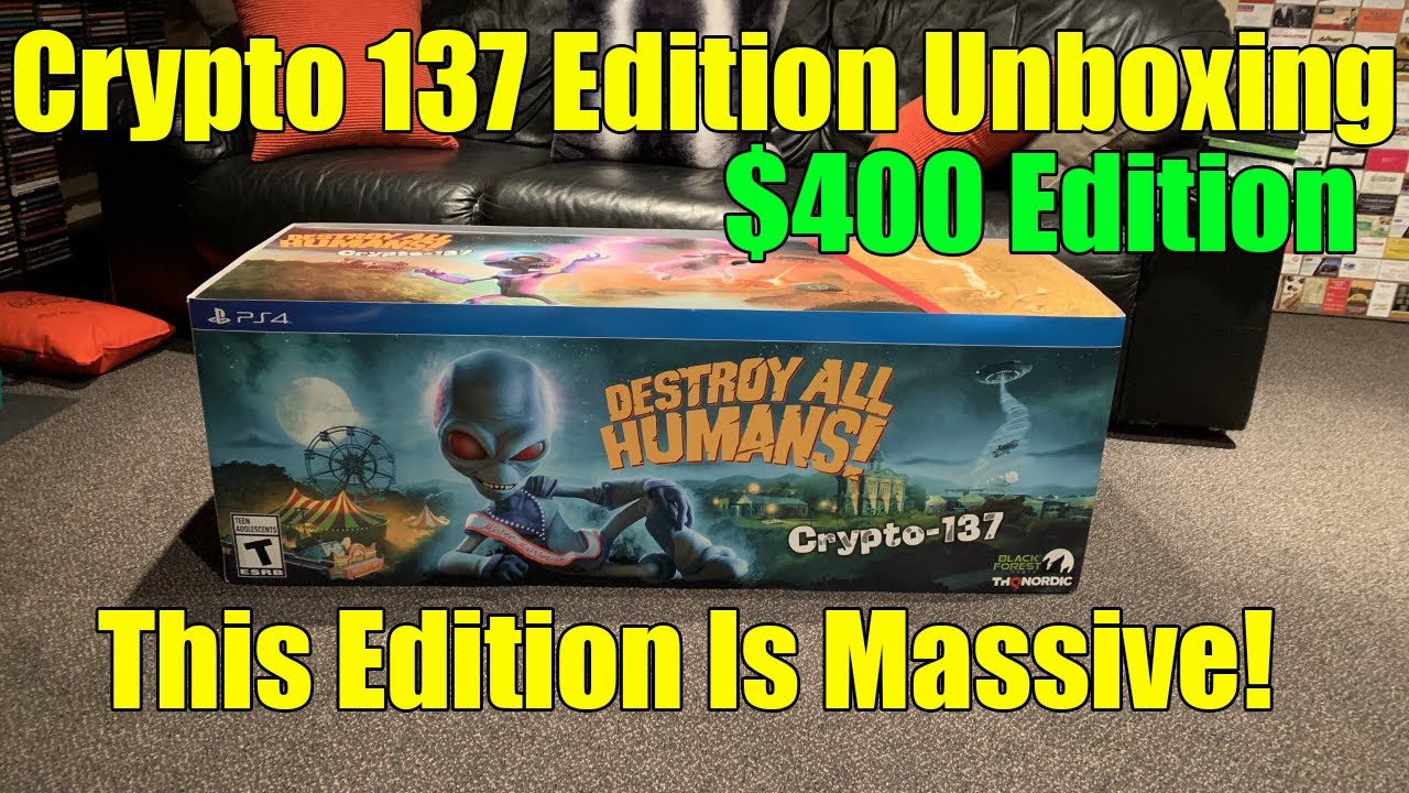 Unboxing The $400 Destroy All Humans Crypto 137 Collector's