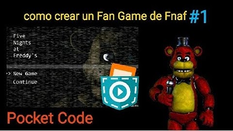 Pocket Code tutorial como crear un fan game de FNAF #1 Menu