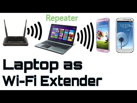 how to use laptop as wifi repeater