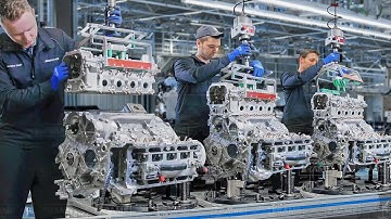 Tour of AMG Best Factory in Germany Producing Powerful Engines - Production Line