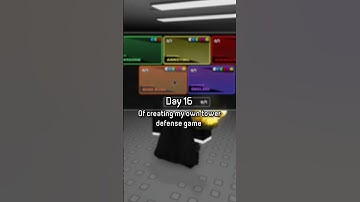 Day 16 of creating my own td game #roblox #devlog #robloxstudio #robloxdev #td #tdx #robloxedit #tds