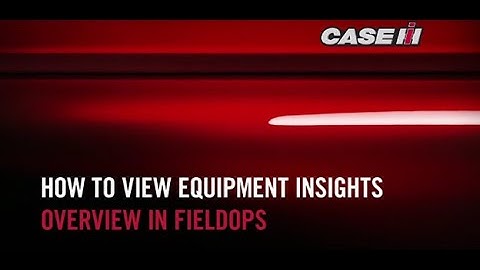 How to View Equipment Insights Overview in FieldOps