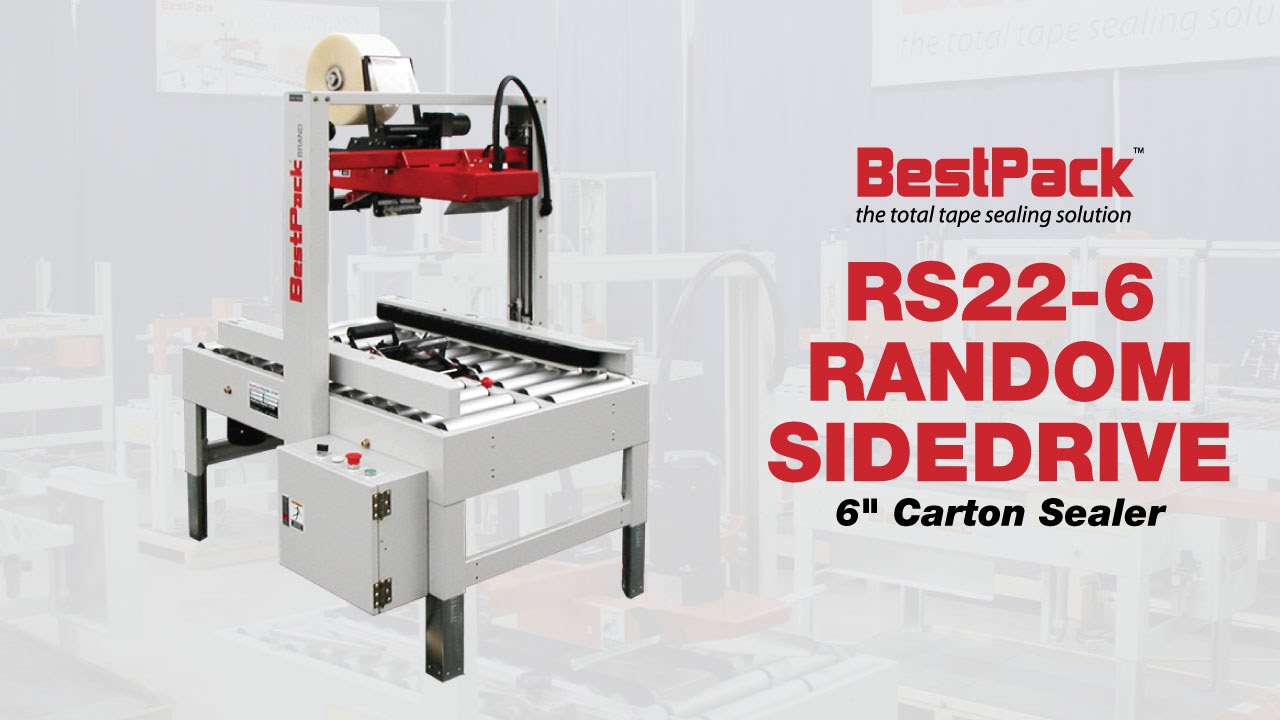 Random Sidedrive 6-Inch Carton Sealer - YouTube