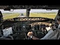 SMOOTH Landing! COCKPIT Boeing 737-800 Landing in Copenhagen Airport