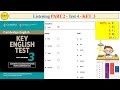 KET 3 Listening Part 2 Test 4 (Transcript + Key)