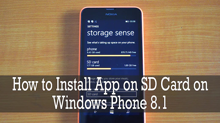 How to Install App on SD Card on Windows Phone 8.1