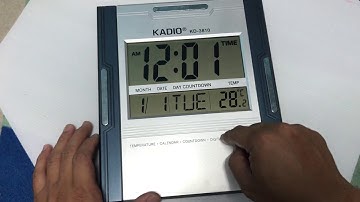 Setup Time on Digital Watch Kadio KD-3810