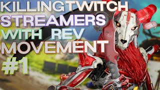 KILLING TWITCH STREAMERS WITH REVENANT MOVEMENT #1 (Apex Legends TTV Reactions)